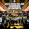 CSGO 2023年Major冠军G2 Esports战队选手庆祝胜利
