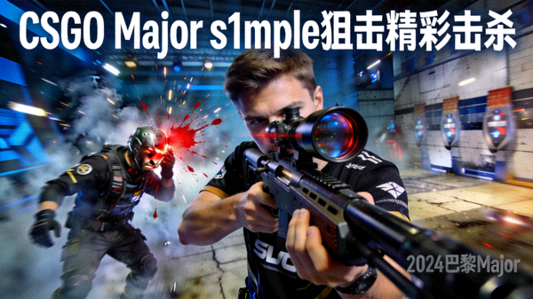 CSGO Major赛事s1mple选手狙击枪精彩击杀瞬间视频封面